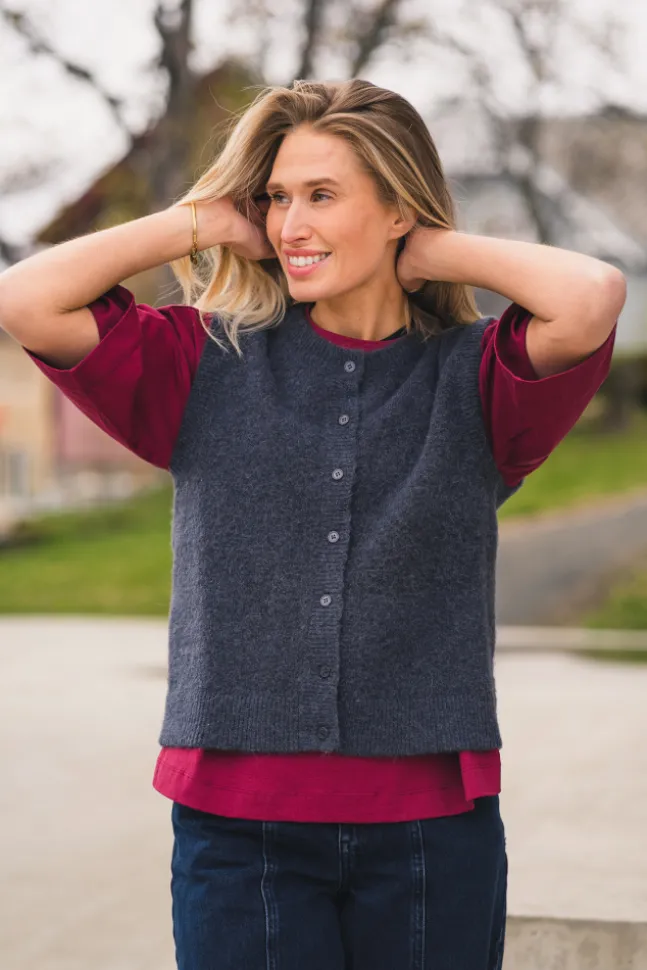 Bondie Hope Vest India Ink Melange