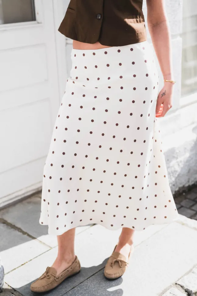 Bovary Dotted Skirt Creme