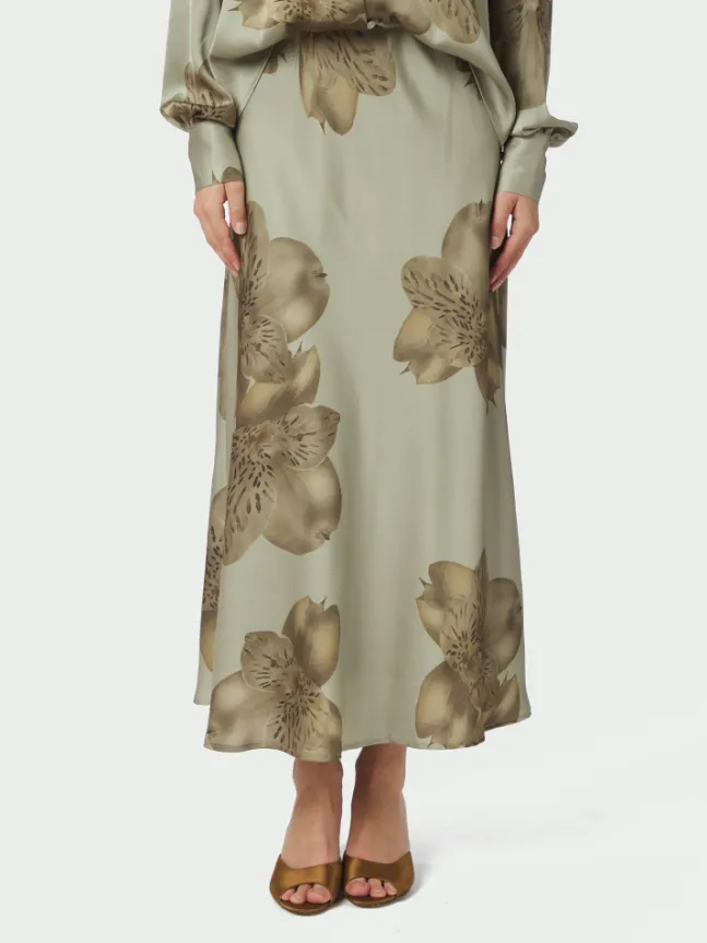 Bovary Misty Orchid Skirt Smoke Green