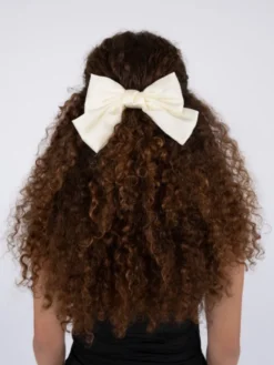 Bow Hair Clip Offwhite