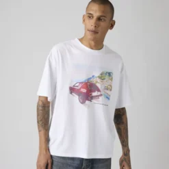 Boxy Tee Coastal Creative White