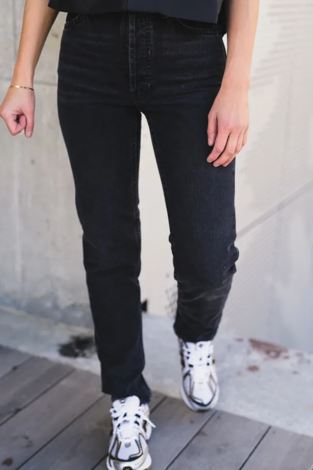 Breezy Britt Black Crosshatch