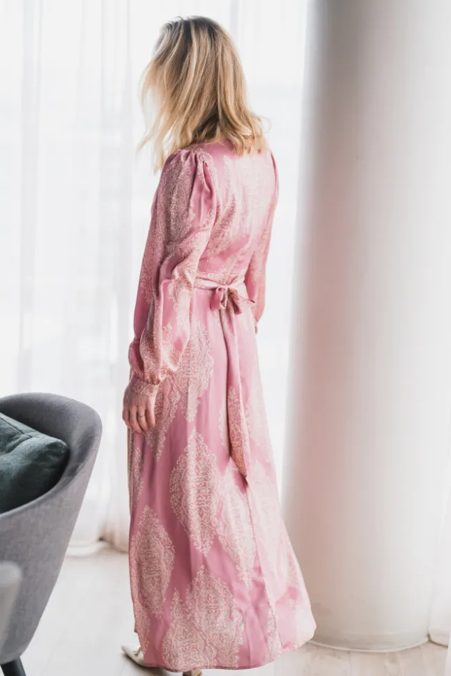 Bretti Paisley Drop Dress Evening Rose