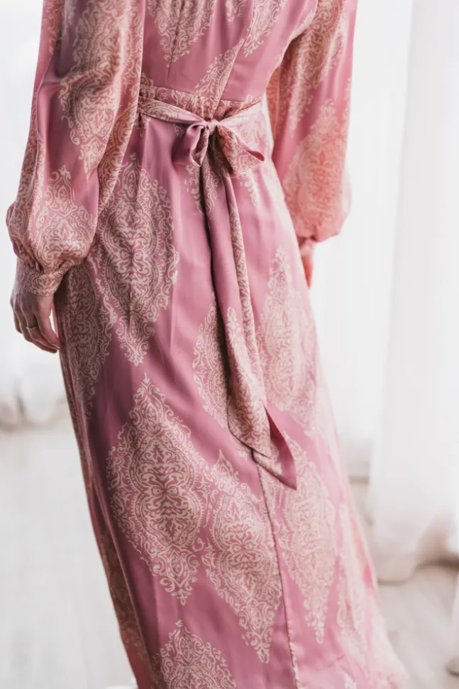 Bretti Paisley Drop Dress Evening Rose