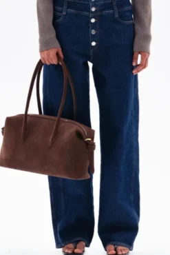 Brioche Duffle Suede Leather Chocolate