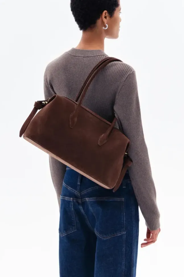 Brioche Duffle Suede Leather Chocolate