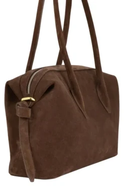 Brioche Duffle Suede Leather Chocolate