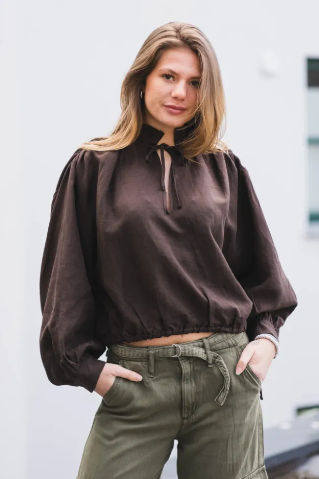 Brooke Blouse Cocoa Brown
