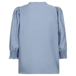 Callum Lace Puff V-Shirt Pale Blue