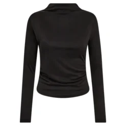 Camilla Padded LS Blouse Black