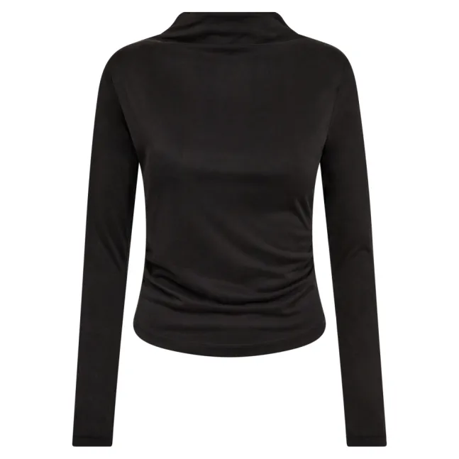 Camilla Padded LS Blouse Black