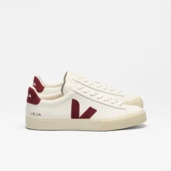 Campo W Leather White Grenat