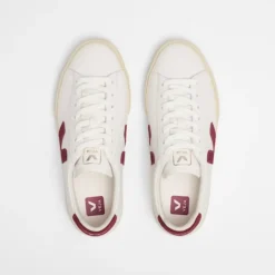 Campo W Leather White Grenat