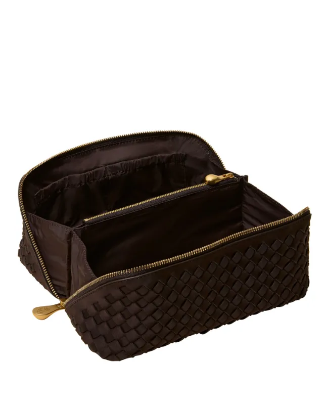 Caravan Medium Cosmetic Case Chocolate