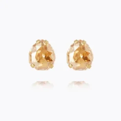 Carlotta Earrings Gold Golden Shadow