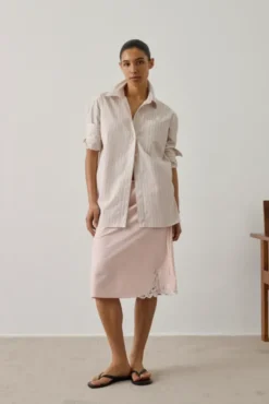 Carlotta Shirt Orange/Grey