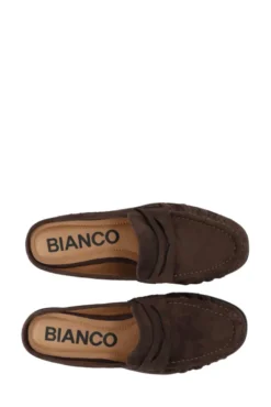 Carma Mule Faux Suede Brown