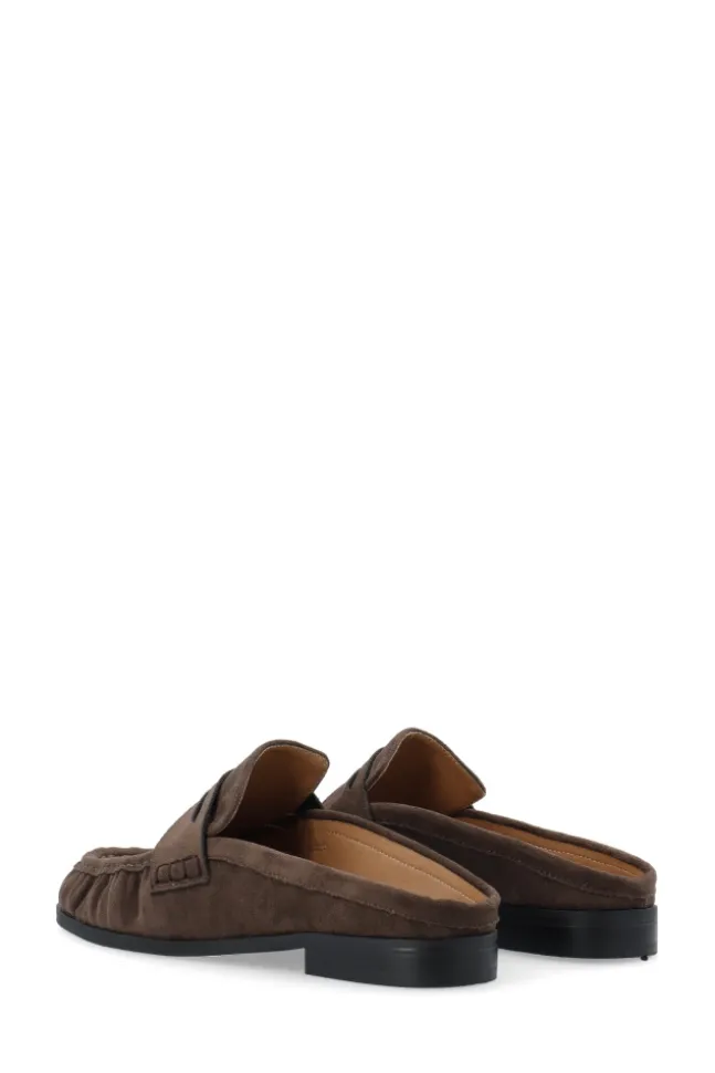 Carma Mule Faux Suede Brown