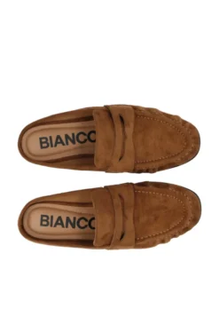 Carma Mule Faux Suede Tan