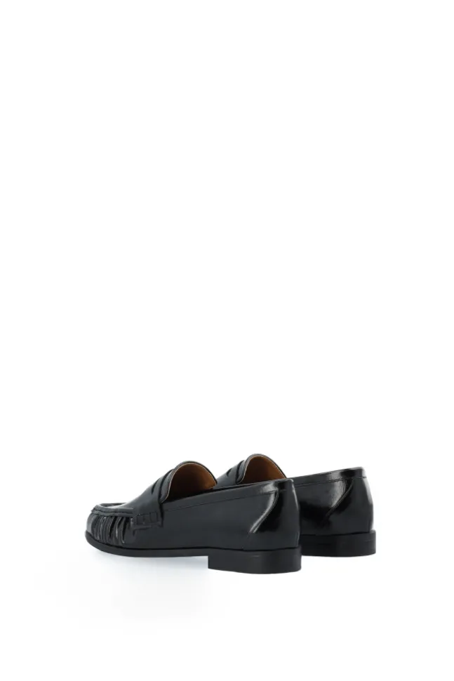 Carma Penny Loafer Faux Leather Black Pratia
