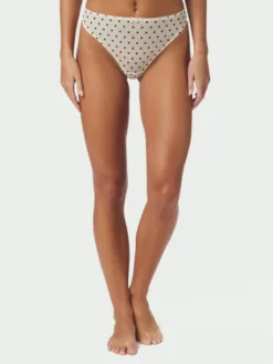 Carmine Dot Mesh String Ivory