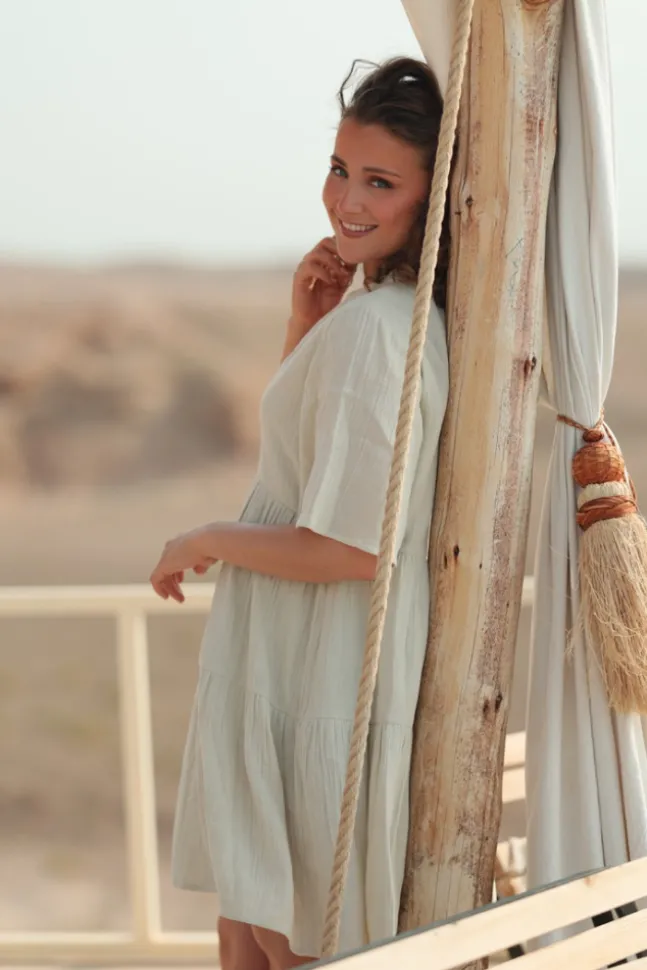 Casablanca Short Dress White Swan