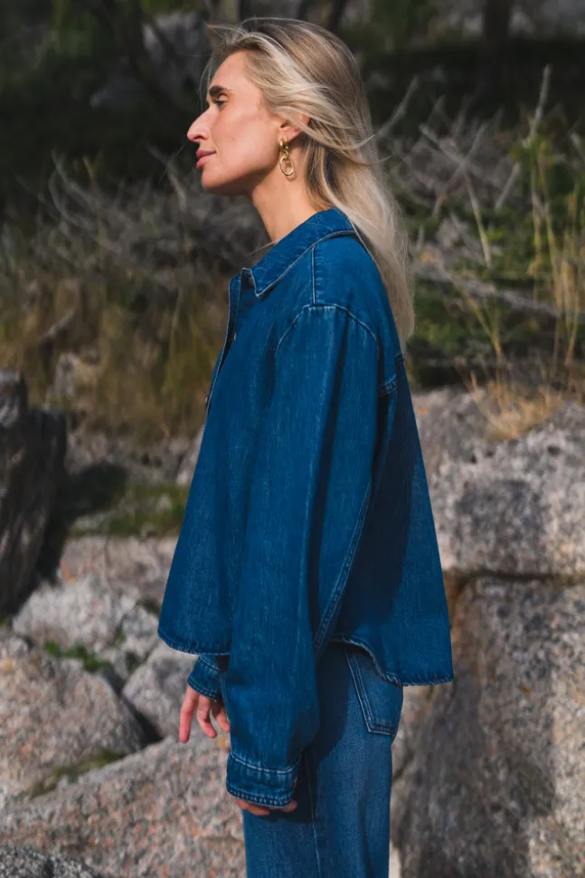 Cecilie Shirt Mid Blue Wash