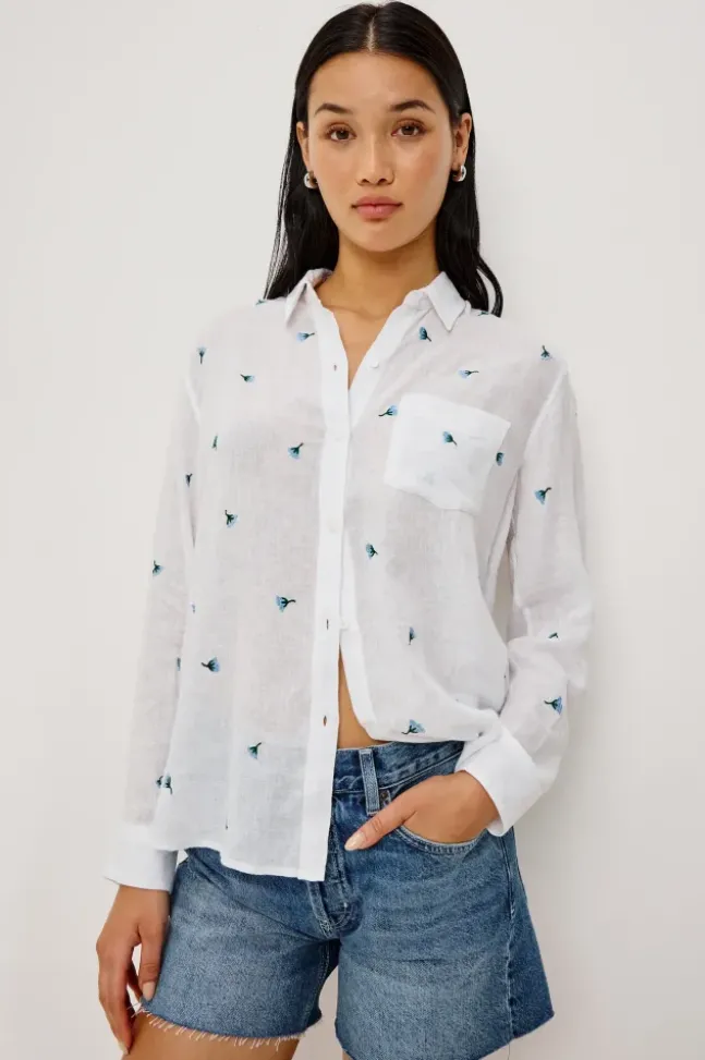 Charli Shirt Bluebell Carnations