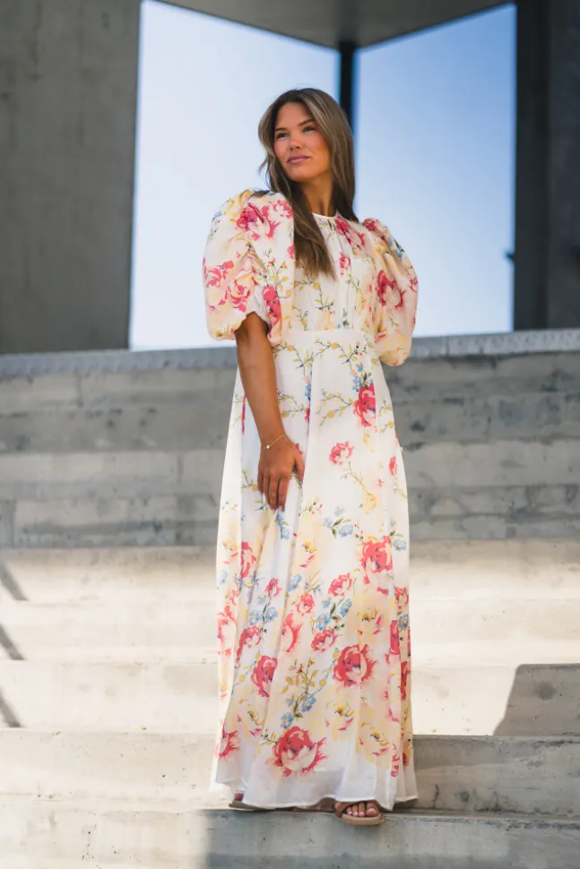 Chiffon Maxi Dress Roaslie