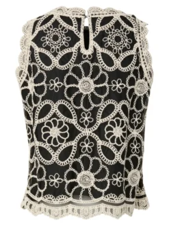 Cilia SL Crochet Top Black W. Pristine