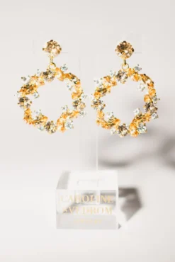 Circle Of Love Earrings Gold Golden Combo