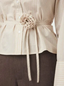 Clarida Rose Stripe Shirt Light Yellow