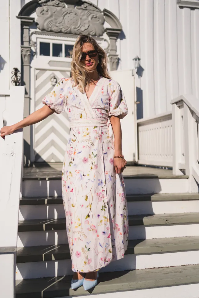 Clarine Flower Dress Offwhite