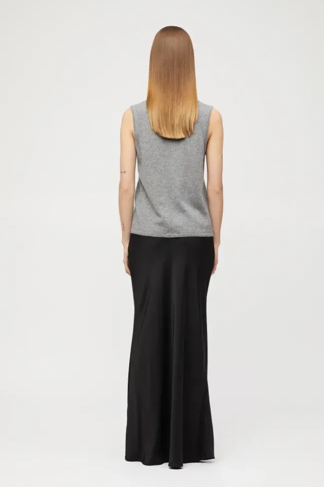 Classic Cashmere Tank Gray Melange
