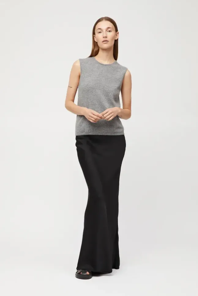 Classic Cashmere Tank Gray Melange