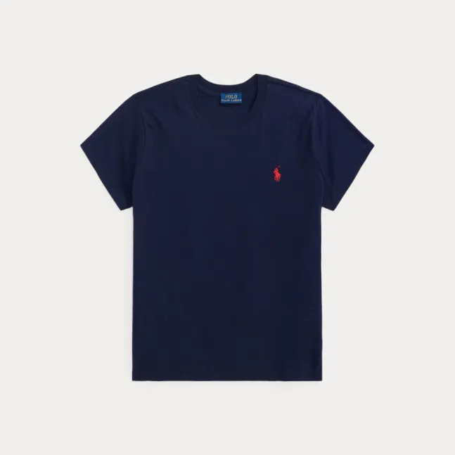 Classic Fit Cotton Jersey Crewneck Tee Cruise Navy