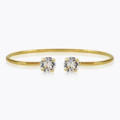 Classic Petite Bracelet Gold Crystal