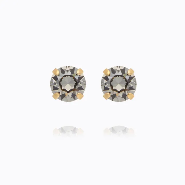 Classic Stud Earrings Gold Greige