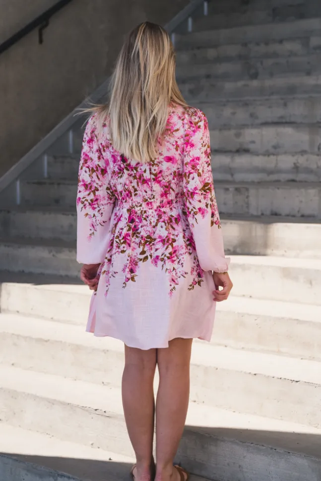 Cleo LS Dress Pale Lilac Cleo Print