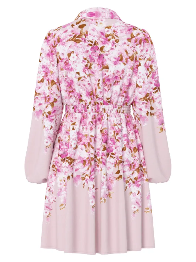 Cleo LS Dress Pale Lilac Cleo Print