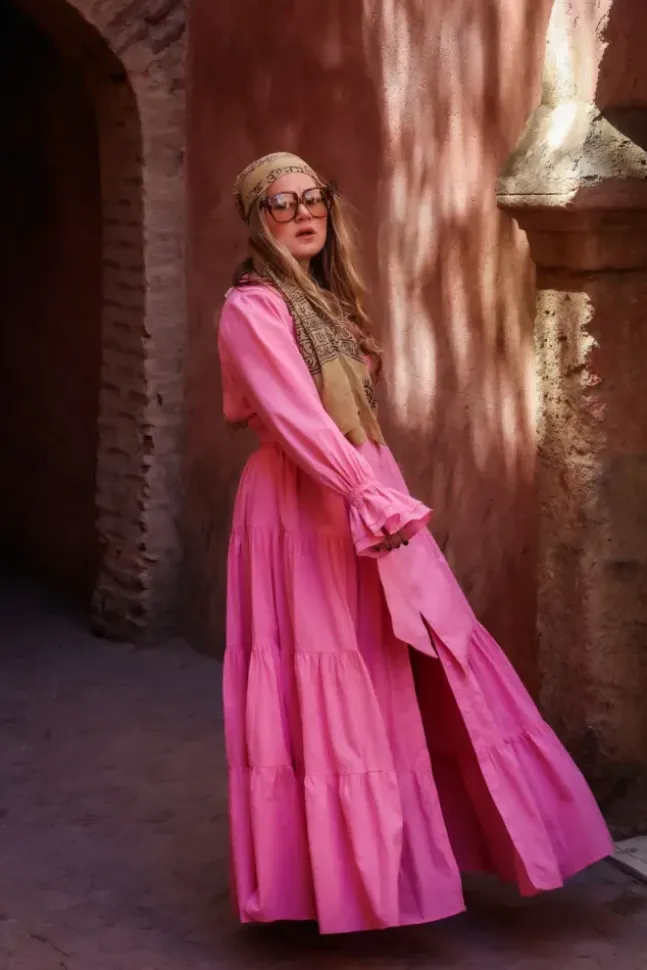 Coco Cotton Dress Pink