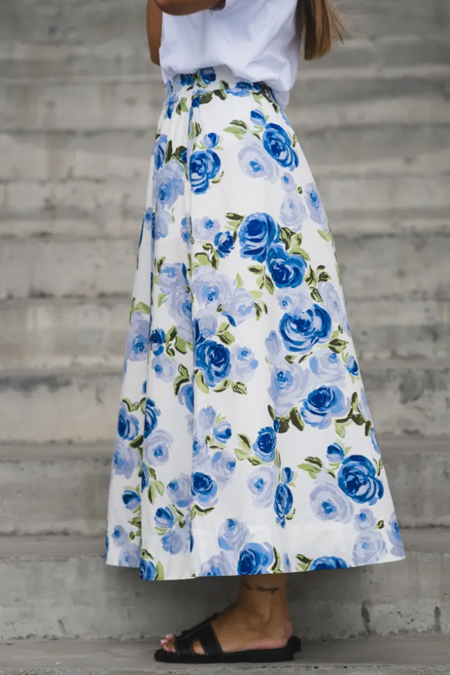 Colea HW Ankle Skirt Star White Emula