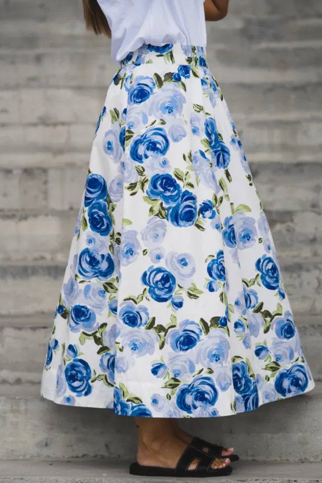 Colea HW Ankle Skirt Star White Emula