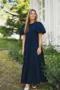 Colea SS Ankle Dress Navy Blazer