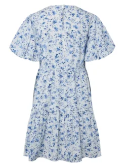 Colea SS Dress Pristine Blue Donna Print