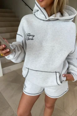 Contour Oversized Hoodie Grey