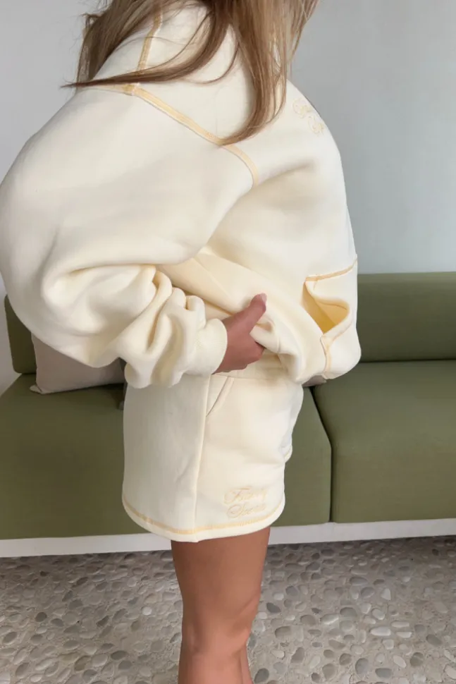 Contour Oversized Hoodie Yellow