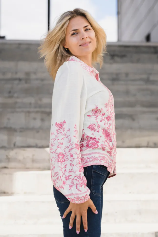 Coralina LS Shirt Pristine Coralina Print