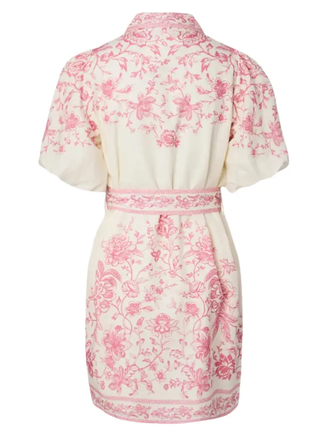 Coralina 2/4 Shirt Dress Pristine Coralina Print