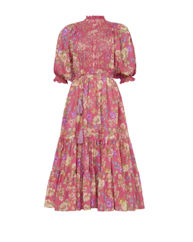 Cotton Slub Midi Dress Rosalie